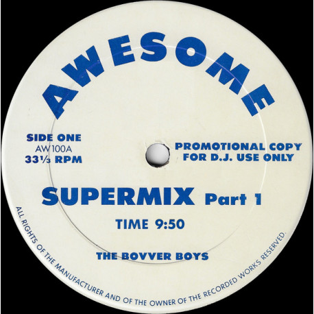 Supermix - Part 1 & Part 2 (Mixed By The Bovver Boys) Two 10 Min Megamixes Of 1986 Dance Hits