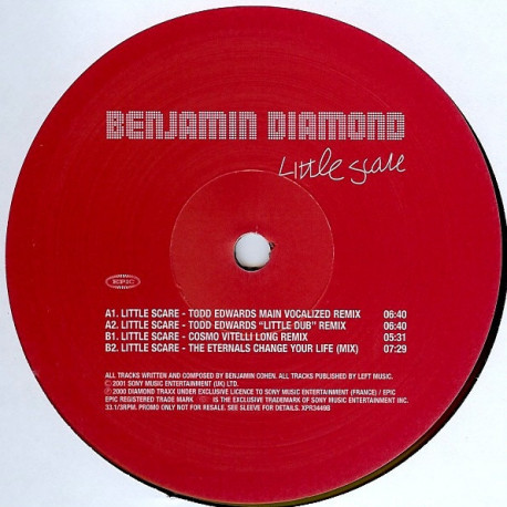 Benjamin Diamond - Little Scare (Todd Edwards Vocal Remix / Todds Dub / Cosmo Vitelli Long Remix / Eternals Mix)