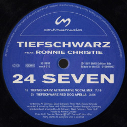 Tiefschwarz Featuring Ronnie Christie - 24 Seven (Michies Club Guide / Michies Journey Dub / Tiefs Vocal Mix / Tiefs Dogapella)