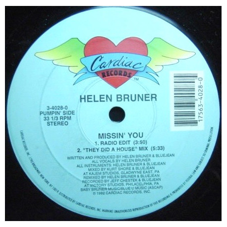 Helen Bruner - Missin You (Extended Mix / Instrumental / Radio Edit / House Mix)