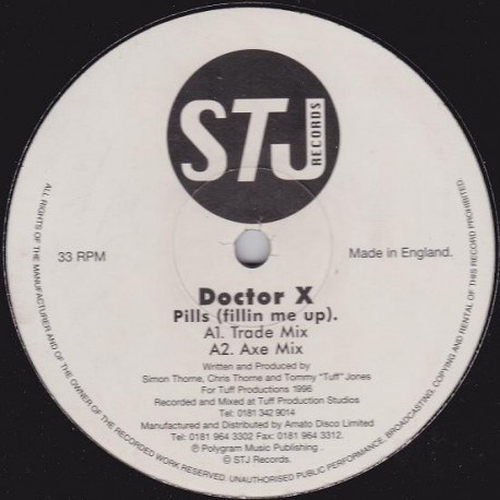 Doctor X - Pills (Fillin Me Up) Trade Mix / Axe Mix / Bleeker Mix / Old Joanna Mix)