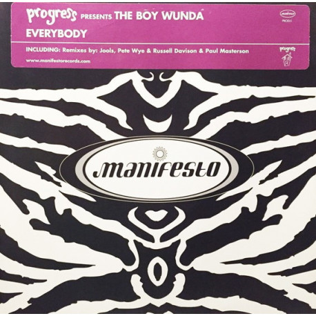 Progress - Everybody (Yomanda Mix / Original Mix / Progress Remix) Vinyl Promo