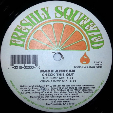 Madd African - Check This Out (Bump Mix / Vocal Stomp Mix / Semi Vox Mix / KGB Dub)