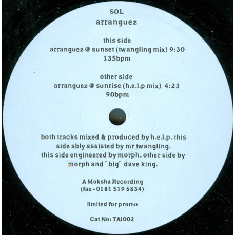 Sol - Arranguez At Sunrise (Twangling Mix / H.E.L.P Mix)