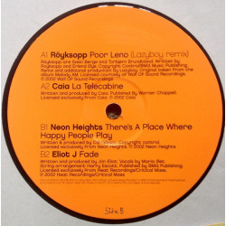 Royksopp - Poor Leno (Lazyboy Remix) / Neon Lights - Theres A Place / Eliot J - Fade / Caia - La Telecabine