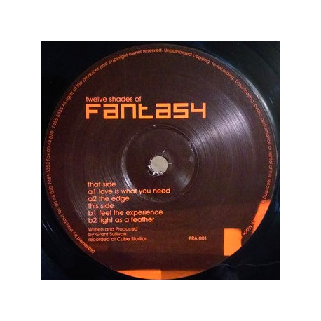 Grant Sullivan - Love Is What You Need / The Edge / Feel The Experience / Light As A Feather (Twelve Shades Of Fantasy EP)