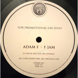 Adam F - F Jam (Original Mix / Vocal Mix / Cool Down Mix) Vinyl Promo