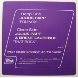 Julius Papp - Equinox / Julius Papp & Brent Lawrence - That Rock