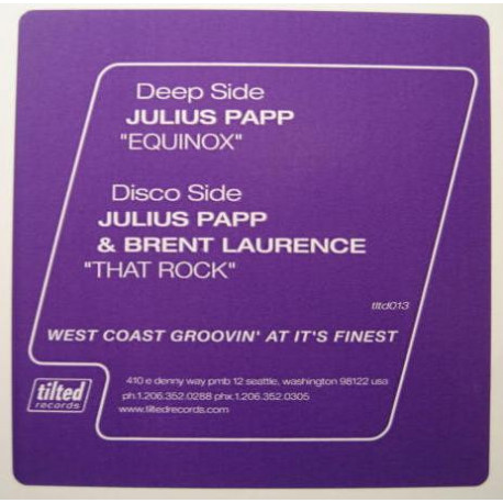 Julius Papp - Equinox / Julius Papp & Brent Lawrence - That Rock