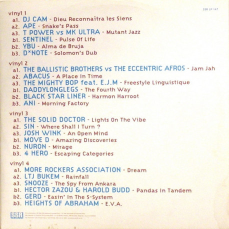 Free Zone 2 - Variations On A Chill (4 Vinyl) 24 Tracks By DJ Cam / Abacus / 4 Hero / LTJ Buken / T Power / Mighty Bop