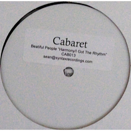 Beautiful People - Harmony / I Got The Rhythm (Vinyl Promo)