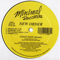 New Order - Confusion (Alternative mix / Essential mix / Trip 1 Ambient Confusion / Acappella / Con Om Fus Ars Ion mix / Dub)