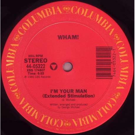 Wham - Im Your Man (Extended Stimulation / Acappella / Do It Right) Still In The Shrinkwrap