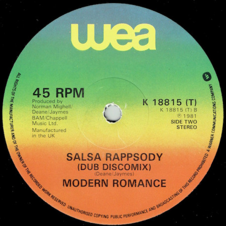 Modern Romance - Salsa Rappsody (Dub Discomix) / Everybody Salsa-Salsa Rappsody (Extended Discomix)