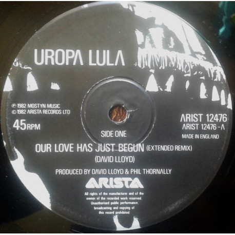 Uropa Lula - Our Love Has Just Begun / Ive Suddenly Remembered Something (Its Gone Now)