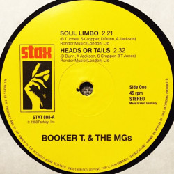 Booker T & The MGs - Soul Limbo / Heads Or Tails / Soul Clap 69 / Time Is Tight