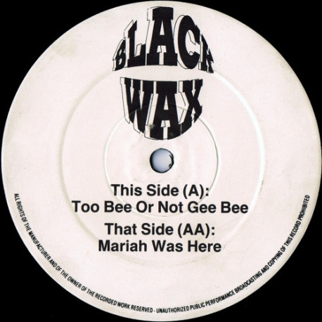 Mariah Carey - Someday (Black Wax Remix) / Bee Gees - Stayin' Alive (Black Wax Remix)