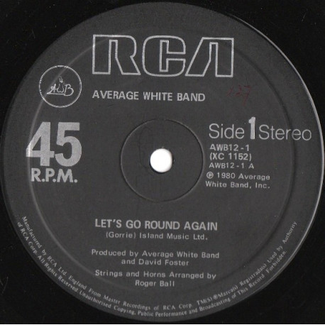 Average White Band - Lets Go Round Again (Full Length Version) / A Love Of Your Own