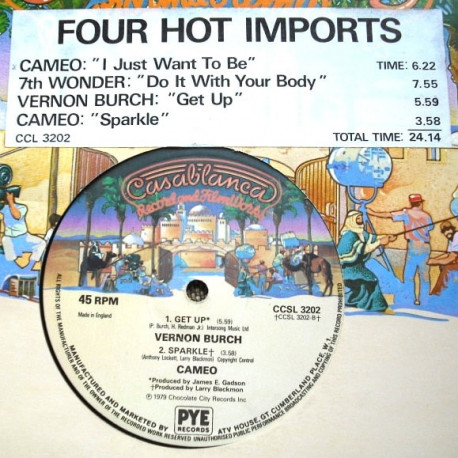 Vernon Burch - Get Up / Cameo - Sparkle / 7th Wonder - Do It With Your Body / Cameo - I Just Want To Be