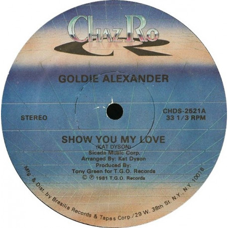 Goldie Alexander - Show You My Love (Full Length Version) / Go Back