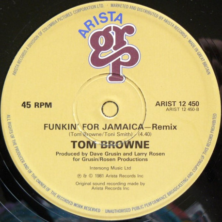 Tom Browne - Funkin For Jamaica (Remix) / Fungi Mama (Full Length Version)