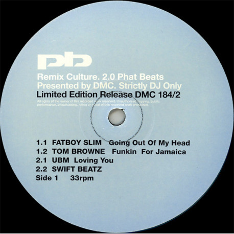 Tom Browne - Funkin For Jamaica (DJ Phats Remix) / Fatboy Slim - Going Out Of My Head (Chad Jackson Remix) DMC Mixes