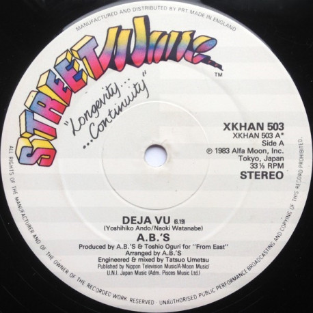 A.B.'s - Deja Vu (Full Length Version) / Asian Moon
