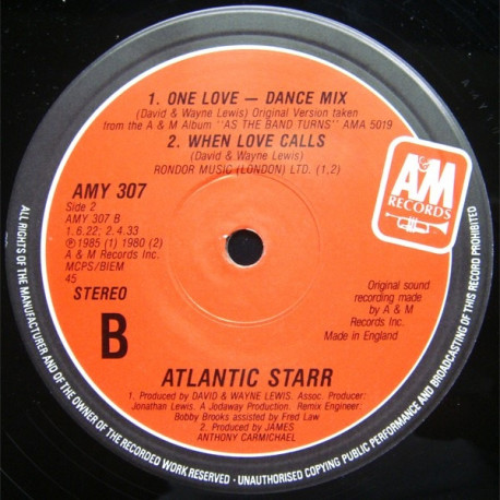 Atlantic Star - When Love Calls / Secret Lovers / One Love (Dance Mix)