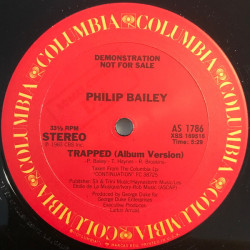 Philip Bailey - Trapped (LP Version / Single Version) Vinyl Promo