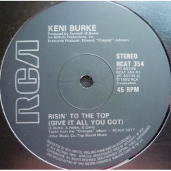Keni Burke - Risin To The Top (Full Length Version) / Let Somebody Love You