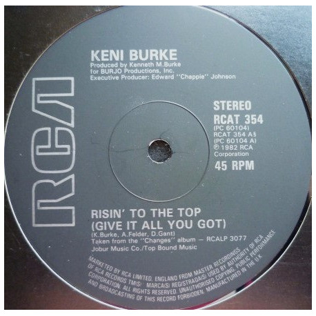Keni Burke - Risin To The Top (Full Length Version) / Let Somebody Love You