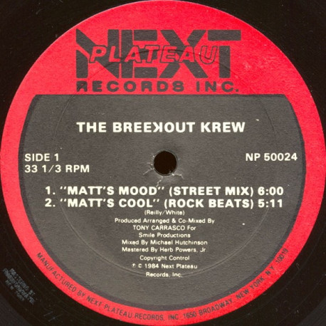 Breekout Krew - Matts Mood (Street Mix / Rock Beats / Everybody Break (Up Rock Freestyle / Fresh Beats)