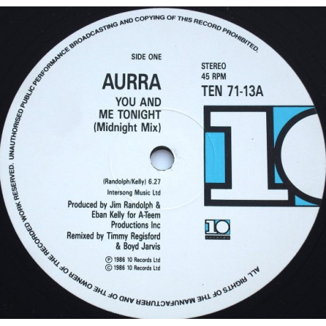 Aurra - You And Me Tonight (Timmy Regisford Midnight Mix / Original Mix / Instrumental)