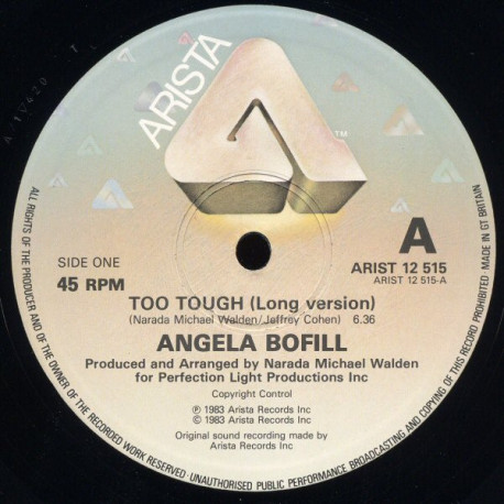 Angela Bofill - Too Tough (Long Version / Instrumental)