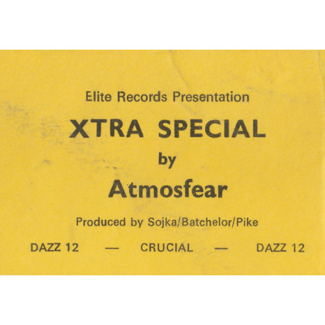 Atmosfear - Xtra Special (Dry Mix / Wet Mix)  Original Pressing (Dazz 12) Looks Hardly Played