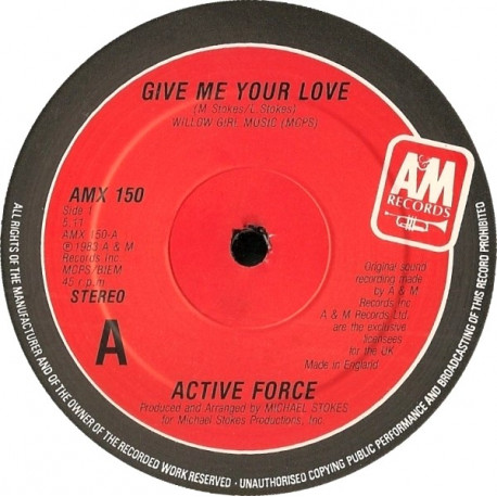 Active Force - Give Me Your Love (Long Version) / My Sunshine (A Classic Looks Unplayed)