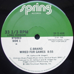 C Brand - Wired For Games (Long Version / Short Version) Rare Vinyl Promo