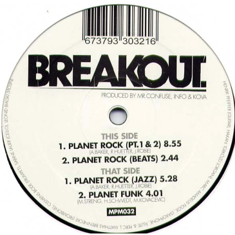 Breakout - Planet Rock (Parts 1 & 2 / Beats / Jazz) / Planet Funk