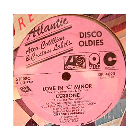 Cerrone - Love In C Minor (Full Length Instrumental Mix) / Cerrones Paradise (16.44 Vocal Version)