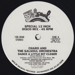 Charo And The Salsoul Orchestra - Dance A Little Bit Closer (Full Length) / Cuchi Cuchi (Vinyl Promo)