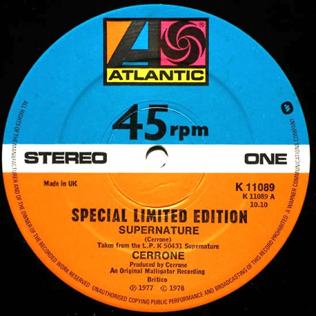 Cerrone - Supernature (Long Version 10.10) / Give Me Your Love (Long Version)