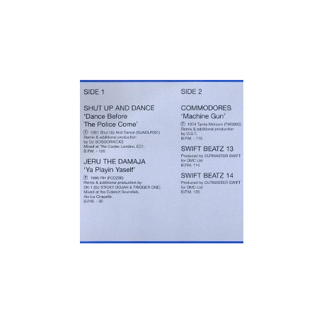 Commodores - Machine Gun (O.S.T Rework) / Jeru The Damaja - Ya Playin Yaself (SK1 Remix) / Cutmasters Swift - Beats 13, 14