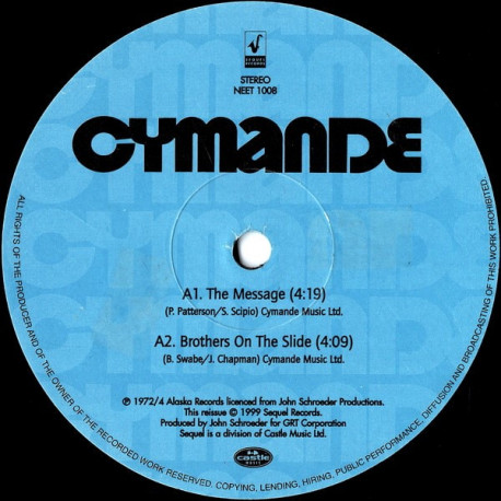 Cymande - Brothers On The Slide / The Message / Bra / Dove (Original Versions)