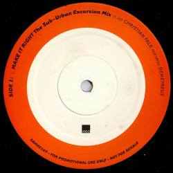 Christian Falk Featuring Demetreus - Make It Right (Tommy Musto Sub-Urban Excursion Mix Plus 7 Mixes) Double Vinyl