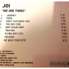 (CD) Joi - We are three (9 Track CD Promo)
