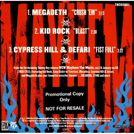 Megadeth - Crush Em / Kid Rock - Blast / Cypress Hill & Defari - Fist Full (WCW Promo)