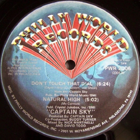 Captain Sky - Dont Touch that Dial (Long Version) / Them Changes / Natural High (Unsealed US Pressing)