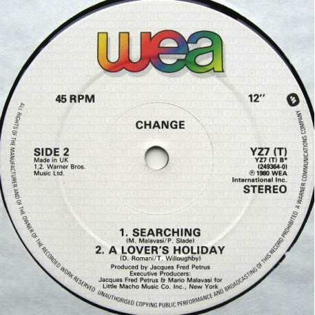 Change - Searching / A Lovers Holiday / Change Of Heart