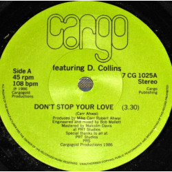 Cargo Featuring Dave Collins - Dont Stop Your Love (Extended Mix / 7" Mix) / Cover Me