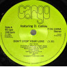 Cargo Featuring Dave Collins - Dont Stop Your Love (Extended Mix / 7" Mix) / Cover Me